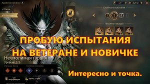 ПРОБУЮ ИСПЫТАНИЯ НА ВЕТЕРАНЕ И НОВИЧКЕ!!! Не гайд!!! | Dragonheir: Silent Gods