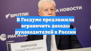 В Госдуме предложили ограничить доходы руководителей в России