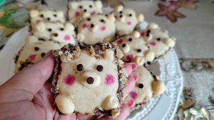 ПЕЧЕНЬЕ ËЖИКИ, ВКУСНЫЕ, ХРУСТЯЩИЕ ДЕТКАМ НА РАДОСТЬ.