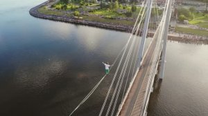 Проход на день города в Красноярске на Виноградовском мосту