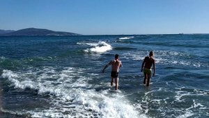 Новороссийск, Суджукская коса два встречных течения