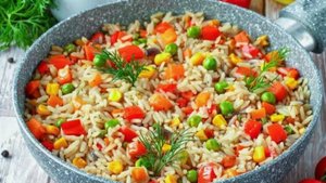 Рис с овощами.
