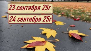 ГОРОСКОП  23 и 24 сентября 25 г