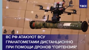 ВС РФ атакуют ВСУ гранатометами дистанционно при помощи дронов "Гортензия"