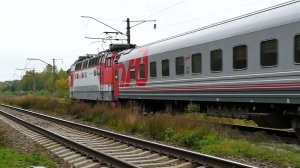 Электровоз ЧС4т-342 со скорым пассажирским поездом №131Г Ижевск - Санкт-Петербург