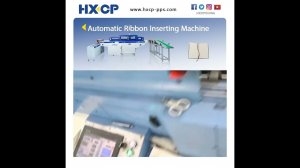 Automatic Notebook Ribbon Inserting Machine is running in the workshop
