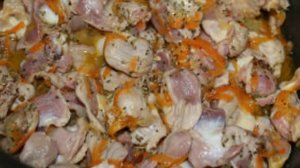 Куриные желудки тушеные в мультиварке