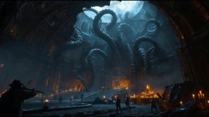 Broken Moon Horror 🐙 2-Hour Lovecraftian Ambience ｜ Mist-Tentacles & Candle Defenses ｜ Sci-Fi Dread