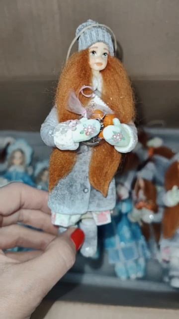 Ватные елочные игрушки ручной работы 🎄