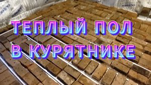 СДЕЛАЛИ ТЕПЛЫЙ ПОЛ В КУРЯТНИКЕ