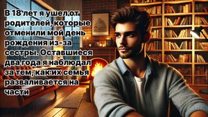 В 18 лет я ушел от родителей, который отменили мой день рождения из-за сестры
