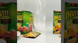 Растворимый напиток ИНВАЙТ INVITE Фруктовый Коктейль. Набор 24шт по 5гр. Сок из 90-х