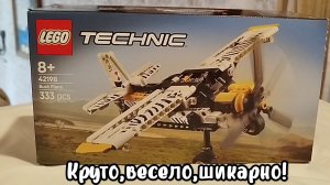 Обзор на набор LEGO Technic 42198, 333 детали Bysh plane