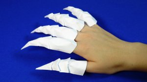 Как сделать когти из бумаги на пальцы. Когти из бумаги своими руками