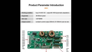 Универсальный драйвер LED CA-288 для подсветки телевизоров (подключение, ток, ра