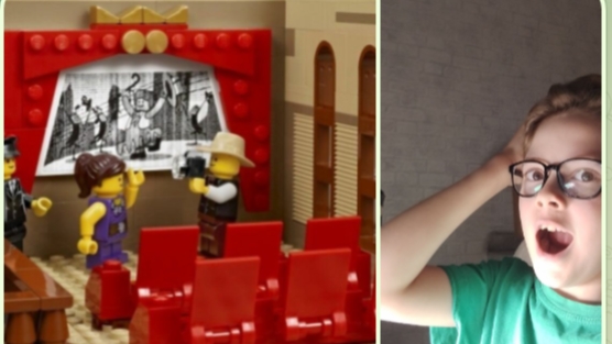 сделал кинотеатр из лего. смотреть онлайн