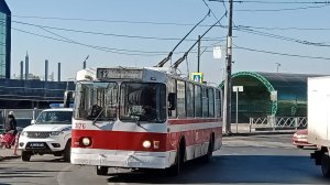 Самарский троллейбус. Поездка на троллейбусе ЗиУ-682Г № 3176