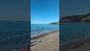 Лермонтово пляж совсем опустел