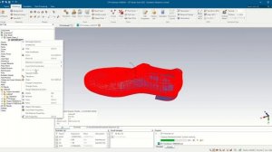 LEATHER SHOE IN CST STUDIO SUITE  antennadesign, cststudiosuite, 3dmodeling, antennadesign