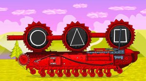 Игра в кальмара танк - Мультики про танки