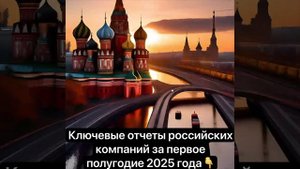 🚀 Ключевые отчеты российских компаний за первое полугодие 2025 года: выводы для инвесторов и трейде