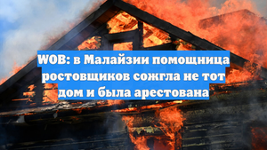 WOB: в Малайзии помощница ростовщиков сожгла не тот дом и была арестована