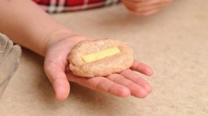 Куриные котлеты с плавленым сыром