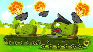 Каменная стена и кв 2 - Мультики про танки