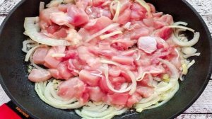 Жаркое с курицей и макаронами