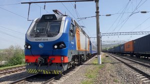 проезжающие поезда Казахстана ч.9