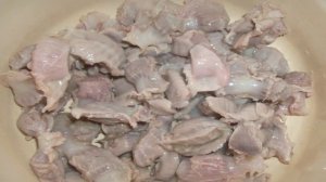 Куриные желудки в сливочном соусе