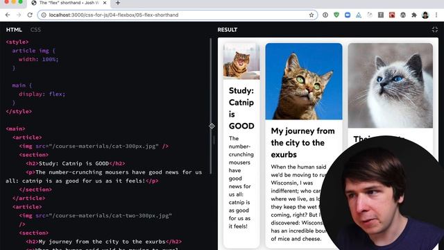 Flex-shorthand ex 1 solution смотреть онлайн