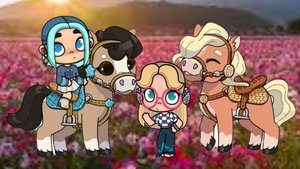 🐴Гуляем по городу с лошадьми. /аватар ворлд/