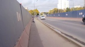 Подготовка к монтажу поворотной эстакады для съезда с Липецкой улицы на МСД