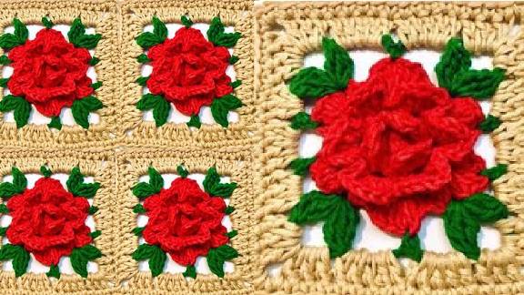 ПОСМОТРИТЕ НА ЭТО! Давайте попробуем связать бабушкин квадратик крючком "РОЗАЛИЯ"! смотреть онлайн