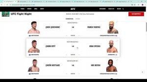 Прогнозы на Ульберг (Ольберг)  Рейес UFC Fight Night