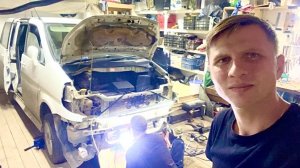 ВАРИМ NISSAN SERENA В ГАРАЖЕ С ОТЦОМ