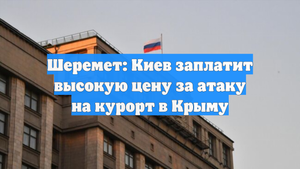 Шеремет: Киев заплатит высокую цену за атаку на курорт в Крыму