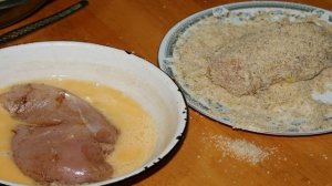 Куриные грудки в арахисе