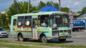 Автобус ПАЗ-32053 (АО 386 22). Покатушки по Белоярску. / Bus ride PAZ-32053.