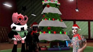 FNF версия dandy's world рожественский ран.