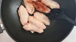 Крылышки на сковороде