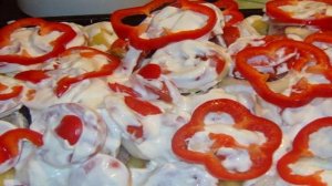 Карп, запеченный в духовке кусочками