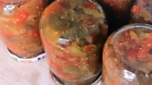 Салата на зиму из баклажанов: рецепт очень вкусного и простого в приготовлении: САЛАТ ДЕСЯТКА.🍆🍅👍