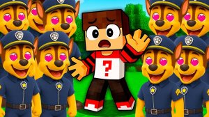 100 БЕЗУМНЫХ ФАНАТОВ ГОНЩИК ЩЕНЯЧИЙ ПАТРУЛЬ влюбились В ЗЕРО В МАЙНКРАФТЕ