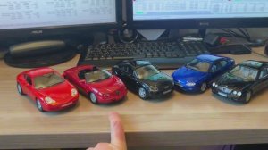 Обзор моделей Welly в 1:24(911 Carrera, Alfa Spider, Audi TT, Peugeot 406, MB CL600)
