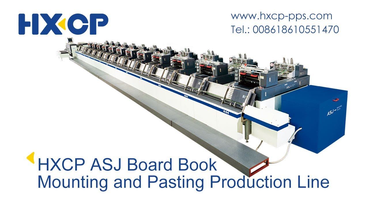 HXCP ASJ Automatic Children's Board Book Mounting and Pasting Production Line