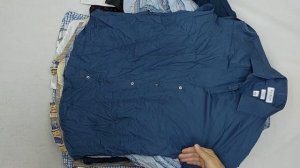 39151 Рубашки мужские длинный рукав, 13пак, CB9 1/2, секонд (extra) оптом