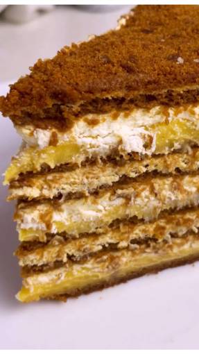 Медовик с облепихой. Рецепт