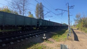 Электровоз ВЛ11м-201 «Грузовой» ст.Голицыно в сторону ст.Одинцово. 22.09.2025.